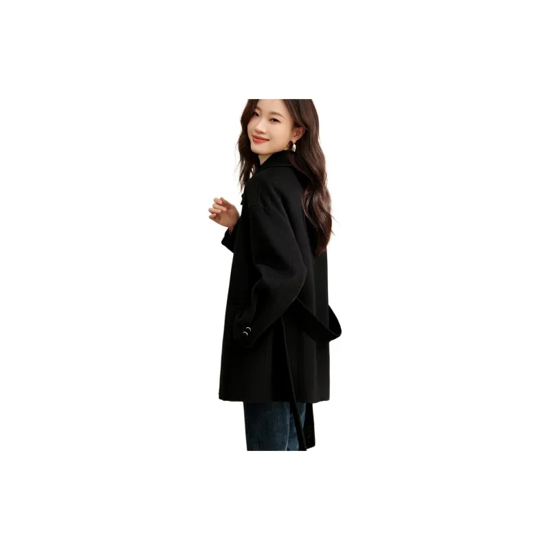 Mo Han Yi Mei Coats Women's Black-2