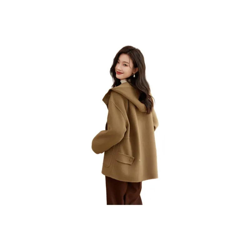 Mo Han Yi Mei Coats Women's Warm Camel-1