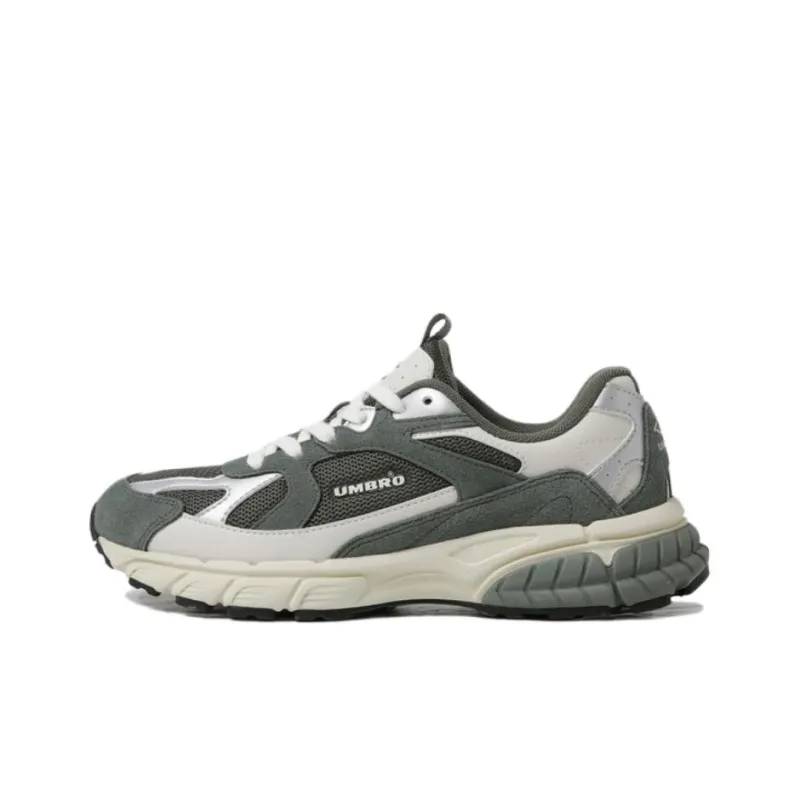 Umbro Anti Slip Wear Resistant Low Top Casual Shoes Unisex Asphalt Green-0