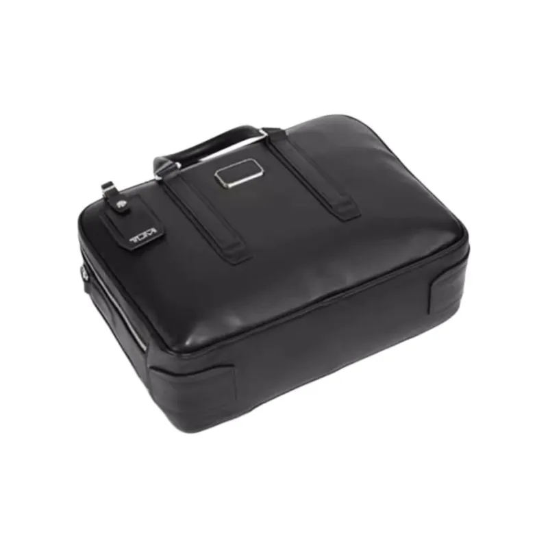 TUMI Cow Leather Briefcases Medium Size Men's Black-2