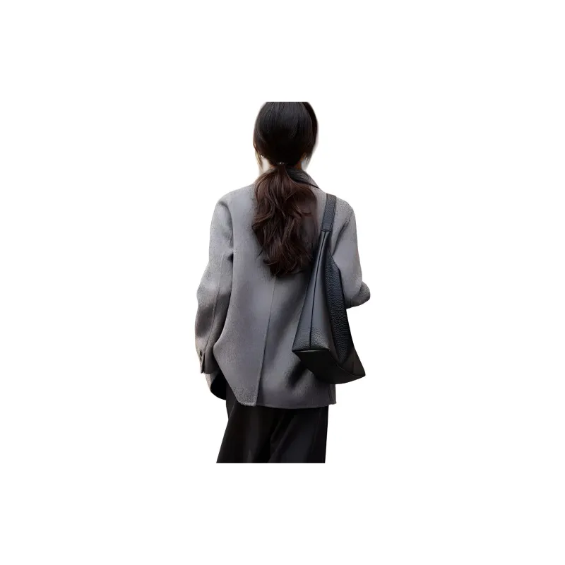 Mo Han Yi Mei Coat Women's Classic Gray-0