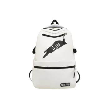 Travel Nylon Backpack Unisex Black/Gray/Red/Blue/White