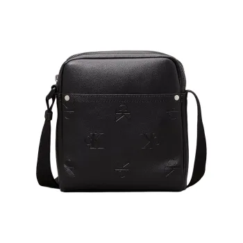 CALVIN KLEIN Artificial Leather Crossbody Bag, Shoulder Bag Men's Black