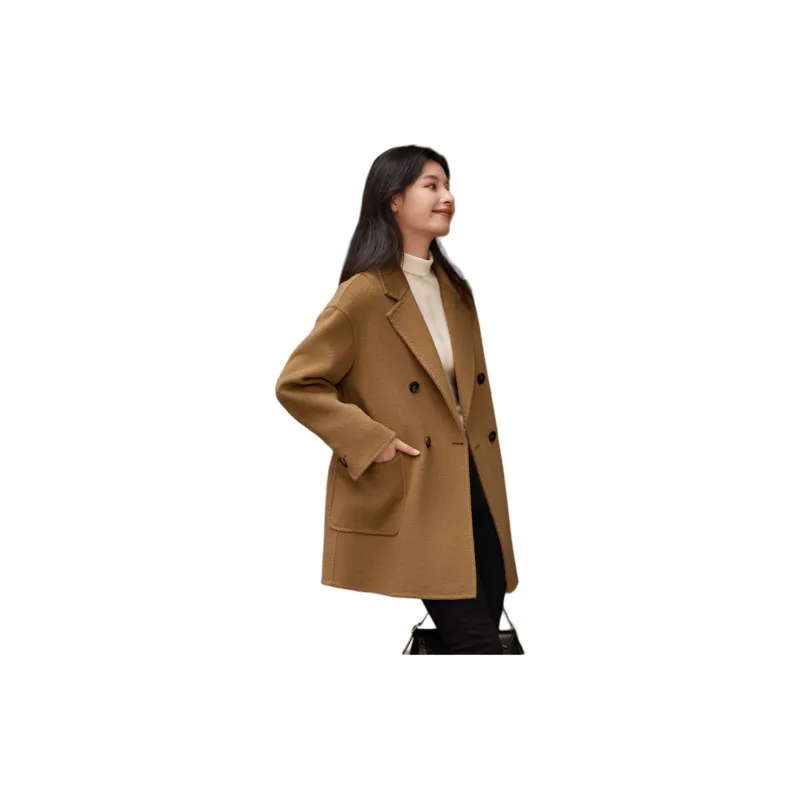 Mo Han Yi Mei Coats Women's Warm Camel-1