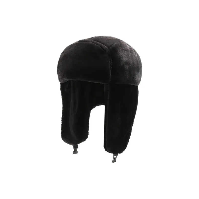 JEANSWEST Rabbit Fur Blend Trapper Hats Unisex-5