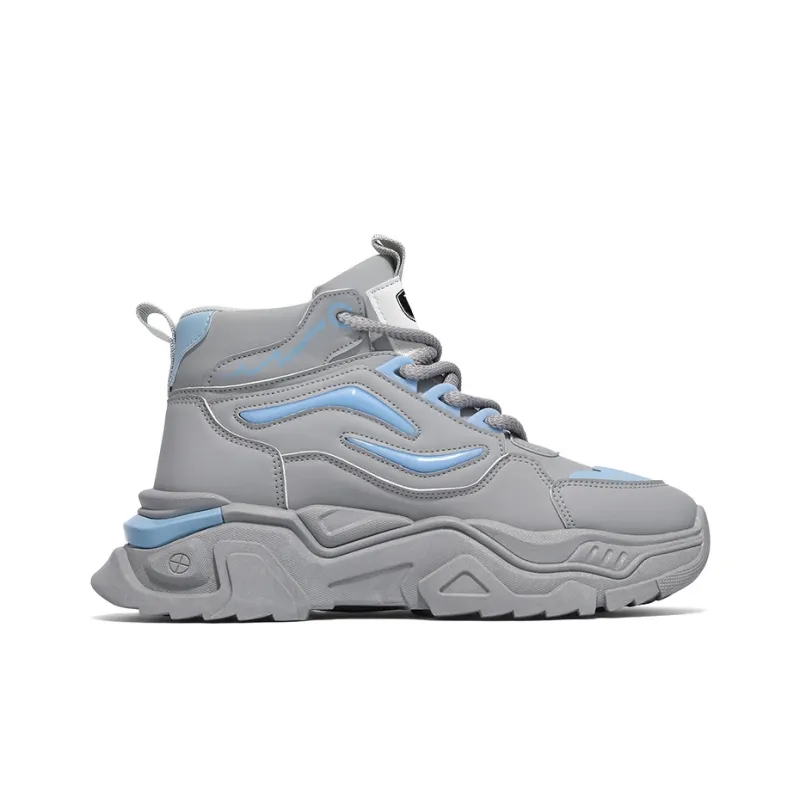 HACKBUTEER Limited Box High Top Chunky Sneakers Men's-35