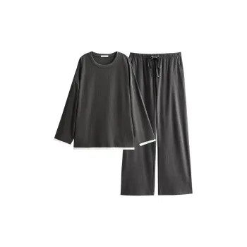 Same Language Pajama Set Men's Purple Ink Gray
