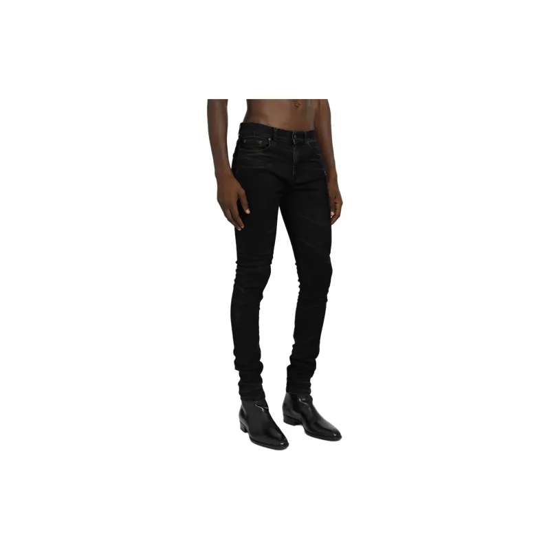 SAINT LAURENT Jeans Men Black-6