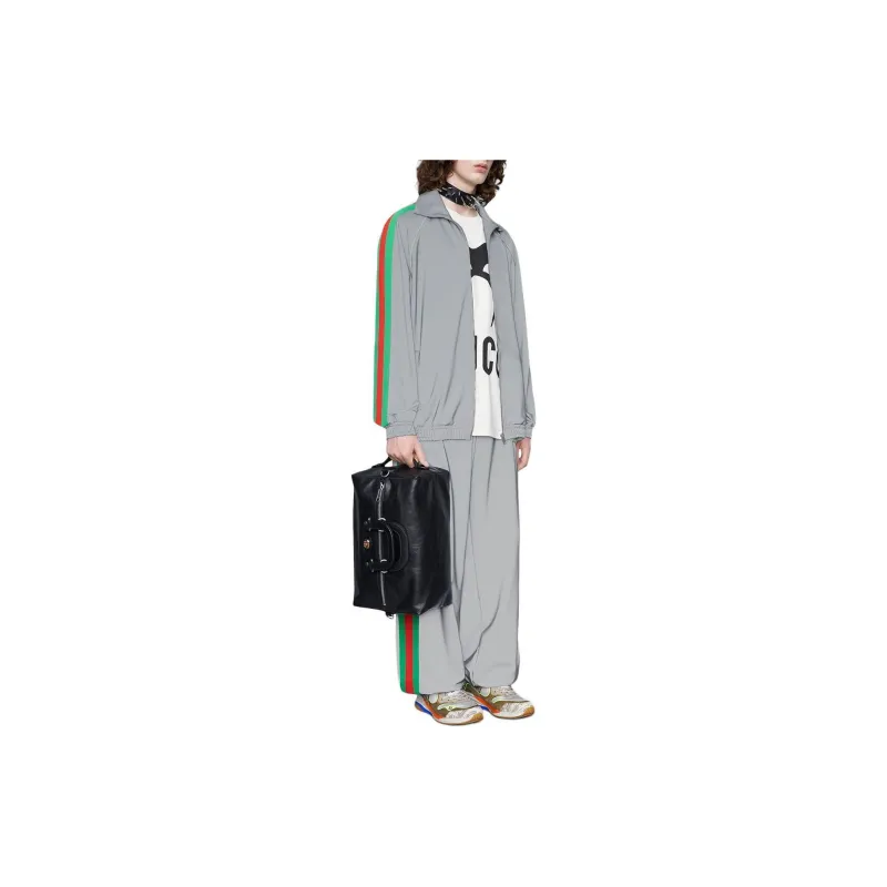 GUCCI Reflective Side Stripe Track Jacket-3