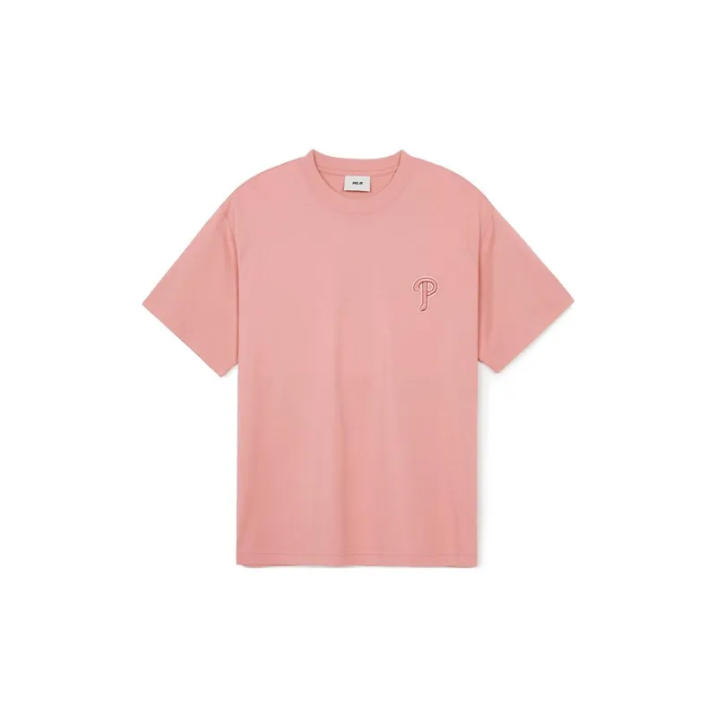 MLB Monogram Collection Philadelphia Phillies T Shirt Unisex Pink-1