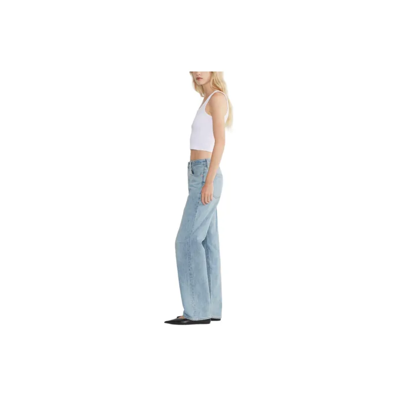 ARITZIA Denim Forum The '90s Lggy Lo-Rise Baggy Jean Jeans Women's Blue Taboo/Forbidden Blue-2