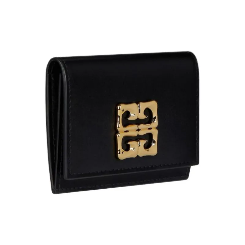 Givenchy 4G Calfskin Card Holder Women's Black-1