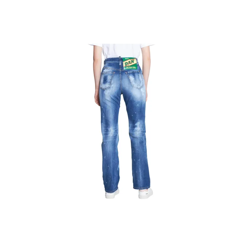 DSQUARED 2 High Waisted Distressed Jeans-3