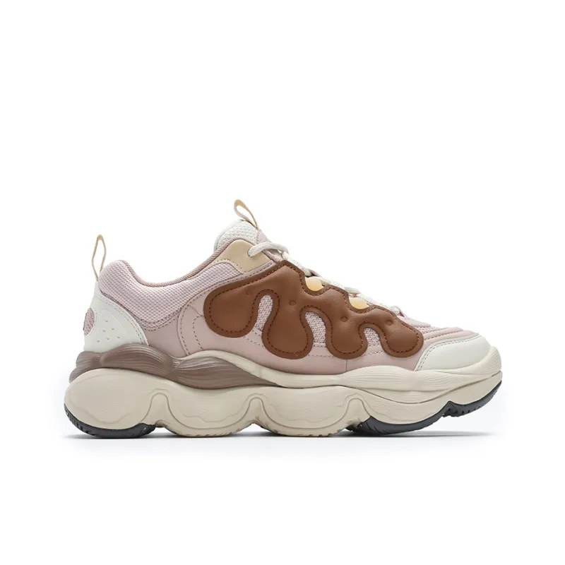 FILA PEASE Pea Shoe Anti Slip Wear Resistant Low Top Casual Shoes Women's Red Brown-1