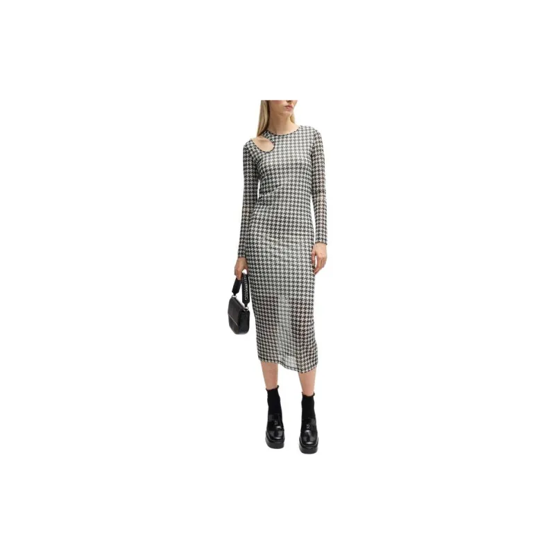 HUGO BOSS Long Sleeved Dress Women's Black-1