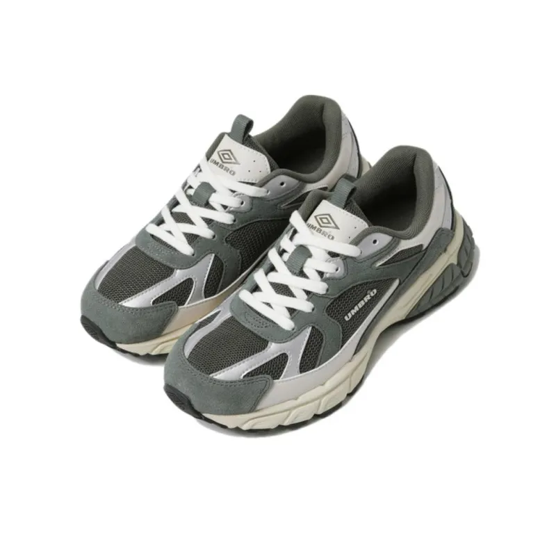 Umbro Anti Slip Wear Resistant Low Top Casual Shoes Unisex Asphalt Green-1
