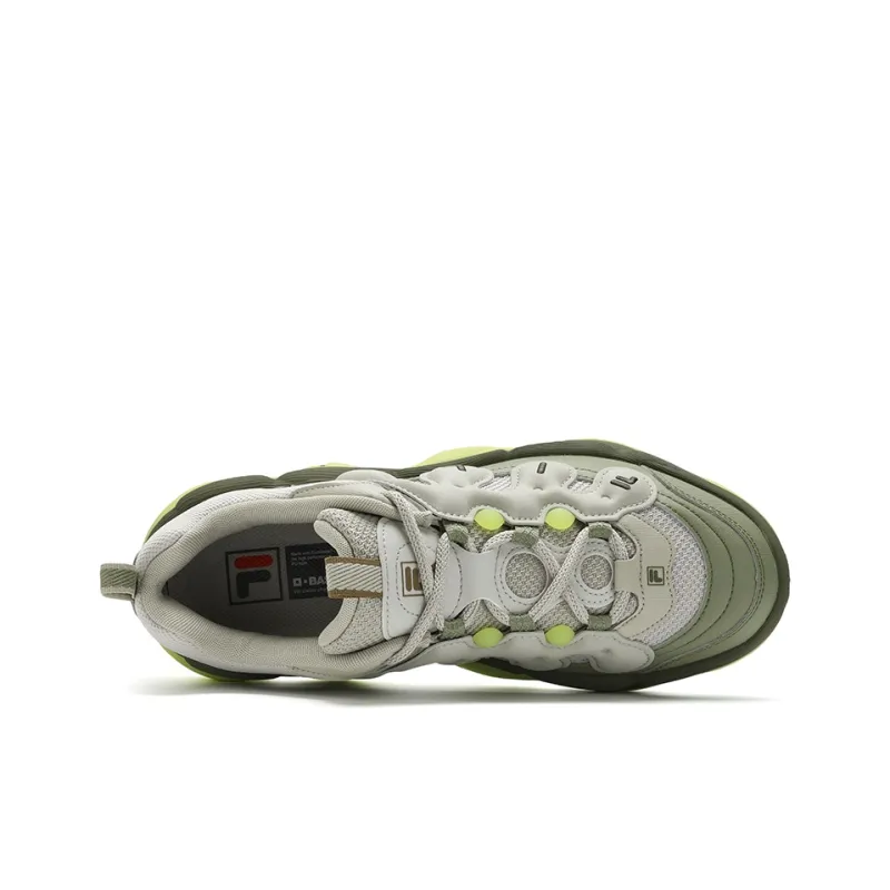 FILA PEASE Pea Shoe Durable Breathable Low Top Casual Shoes Men's Gray Green-3