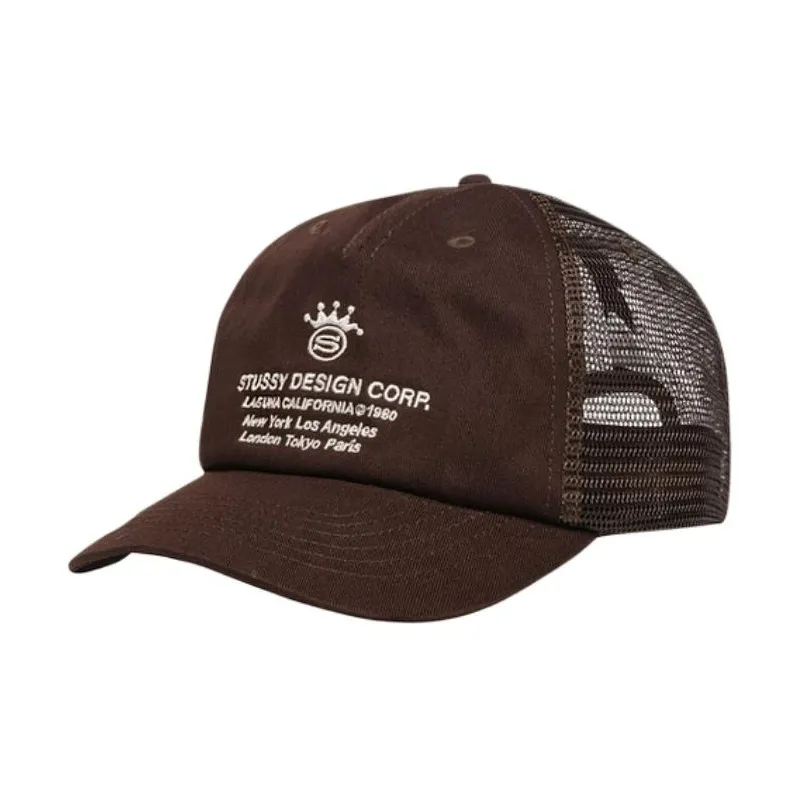 Stussy Low Profile Design Corp Trucker Snapback-0