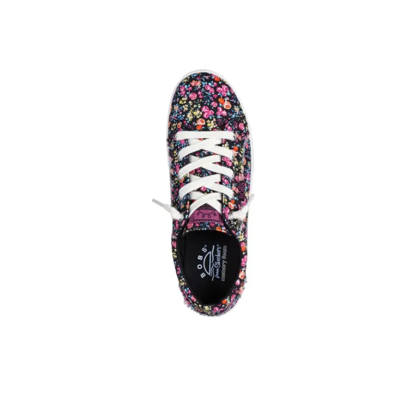 Skechers BOBS B EXTRA CUTE Wear-Resistant Slip-Resistant Low-Top Canvas Shoes Women's Black-3