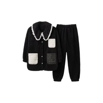 Mulong Family Pajama Set Women's Black