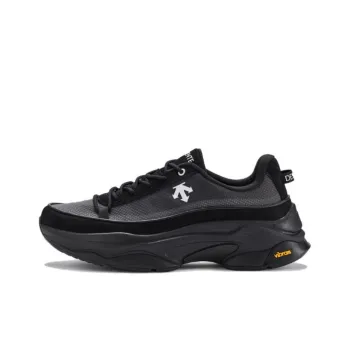 DESCENTE Dualis Anti Slip Wear Resistant Low Top Casual Shoes Unisex Black