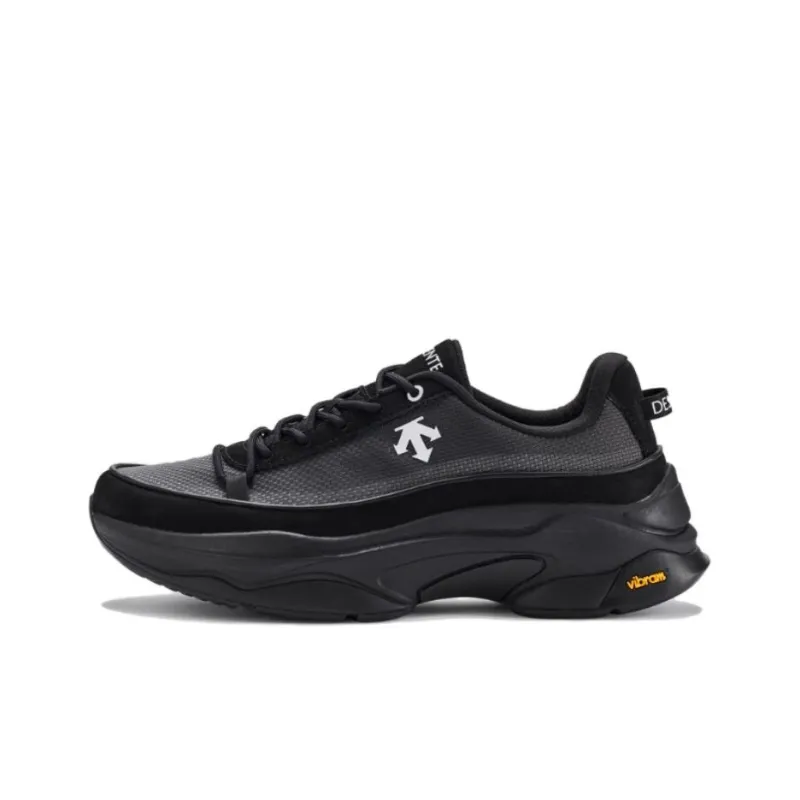 DESCENTE Dualis Anti Slip Wear Resistant Low Top Casual Shoes Unisex Black-0