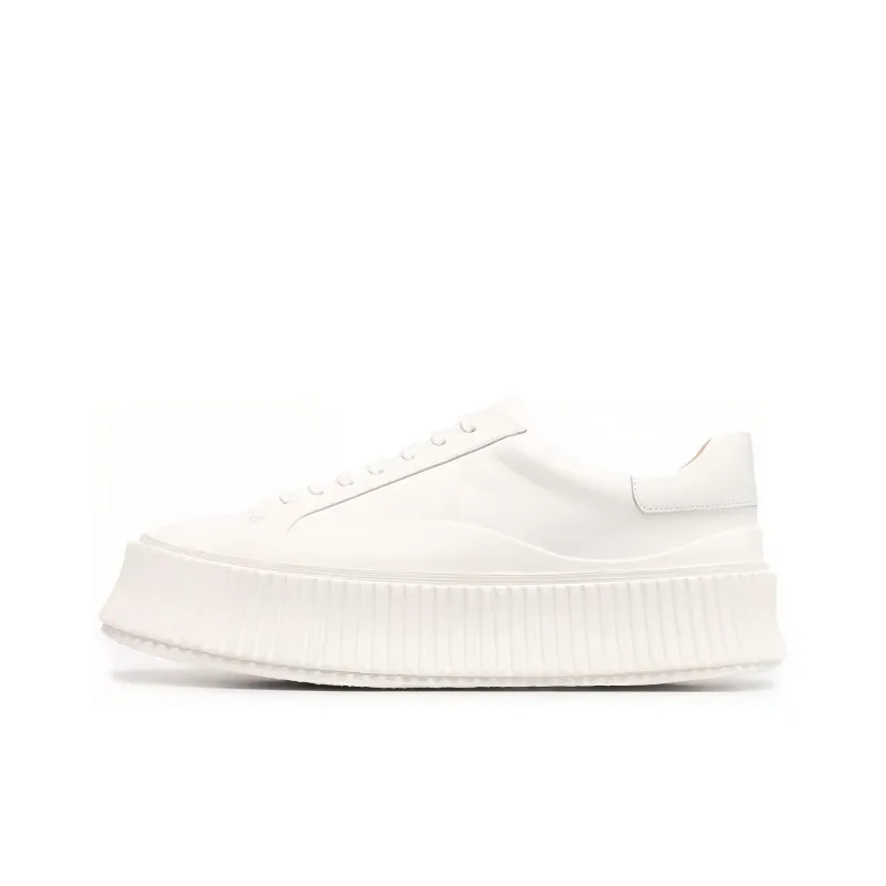JIL SANDER Ribbed-sole Low-top Sneakers-0