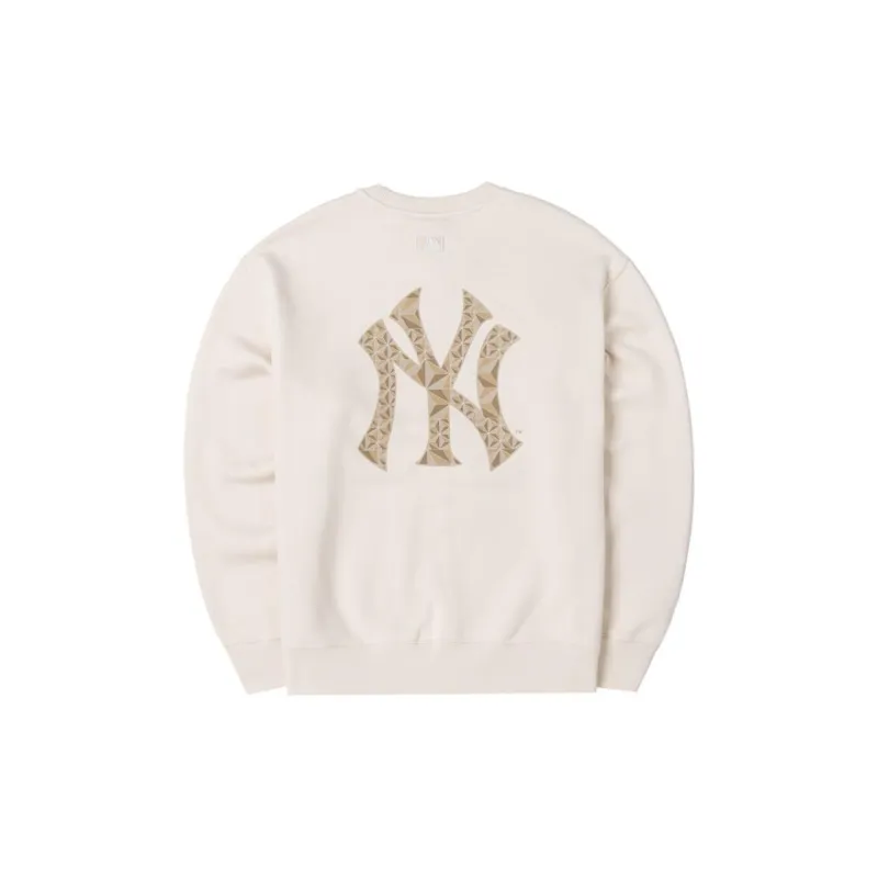 MLB New York Yankees Sweatshirt Men's Dark Cream-1
