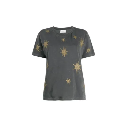 SAINT LAURENT T-Shirts Women's Gray