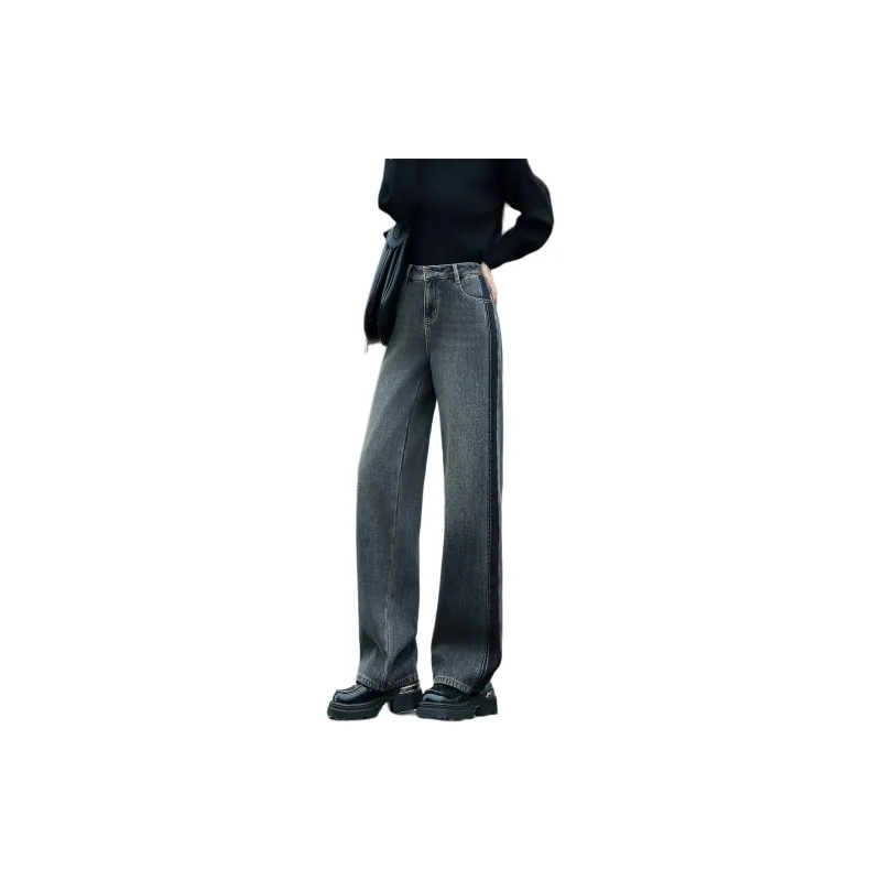 【dme】 Jeans Women's Dark Denim Blue-3