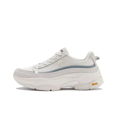 DESCENTE Dualis Anti Slip Wear Resistant Low Top Casual Shoes Unisex White