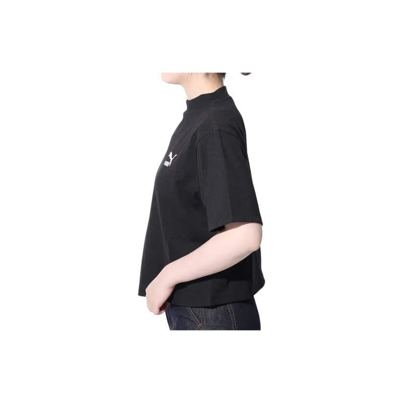PUMA T Shirts Women's Black-4