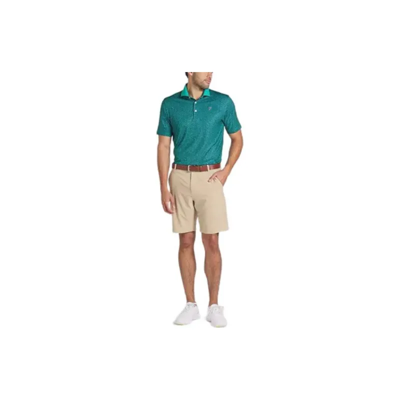 PUMA PUMA X PALM TREE CREW Polo Shirt Men Dark Navy - Shiny Green-4