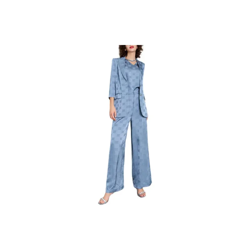 BESIONIA SS23 Business Suits Coats Women's Blue-1