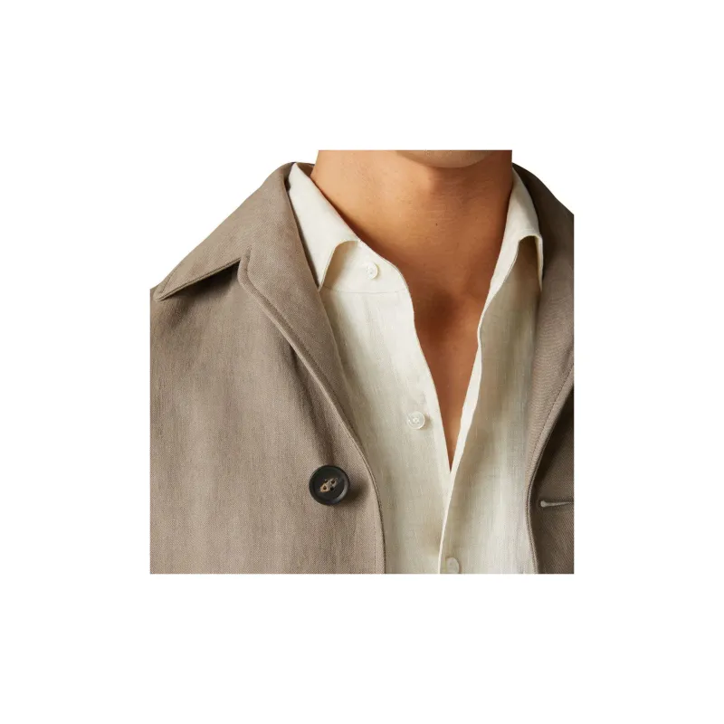 Loro Piana Shirts Men Ecru-4