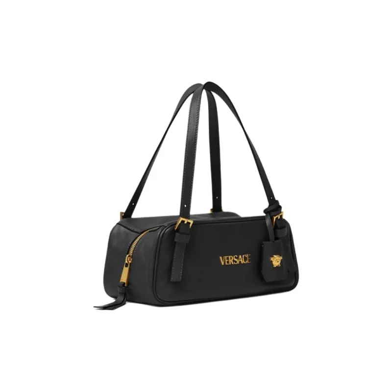 VERSACE Lambskin Handbag Shoulder Bag Women's Black-1