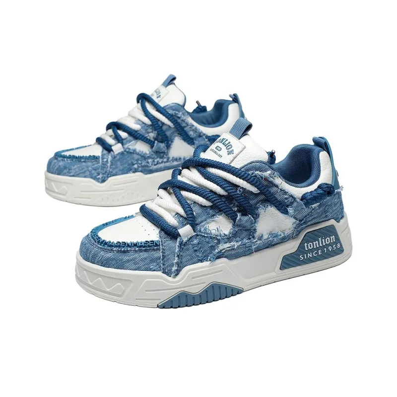 Tonlion Slip Resistant And Breathable Low Top Skateboard Shoes Men's-1