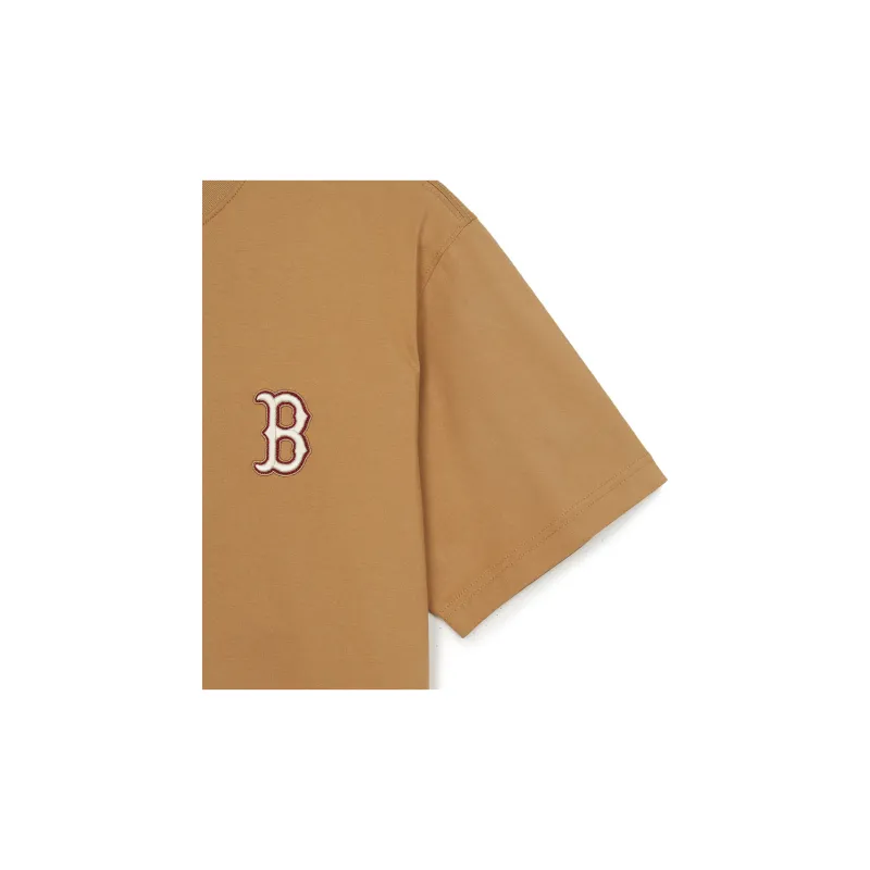 MLB Monogram Collection Boston Red Sox T Shirt Unisex Brown-4