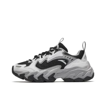 Anta Anti Slip Wear Resistant Low Top Casual Shoes Women's White Gray Black