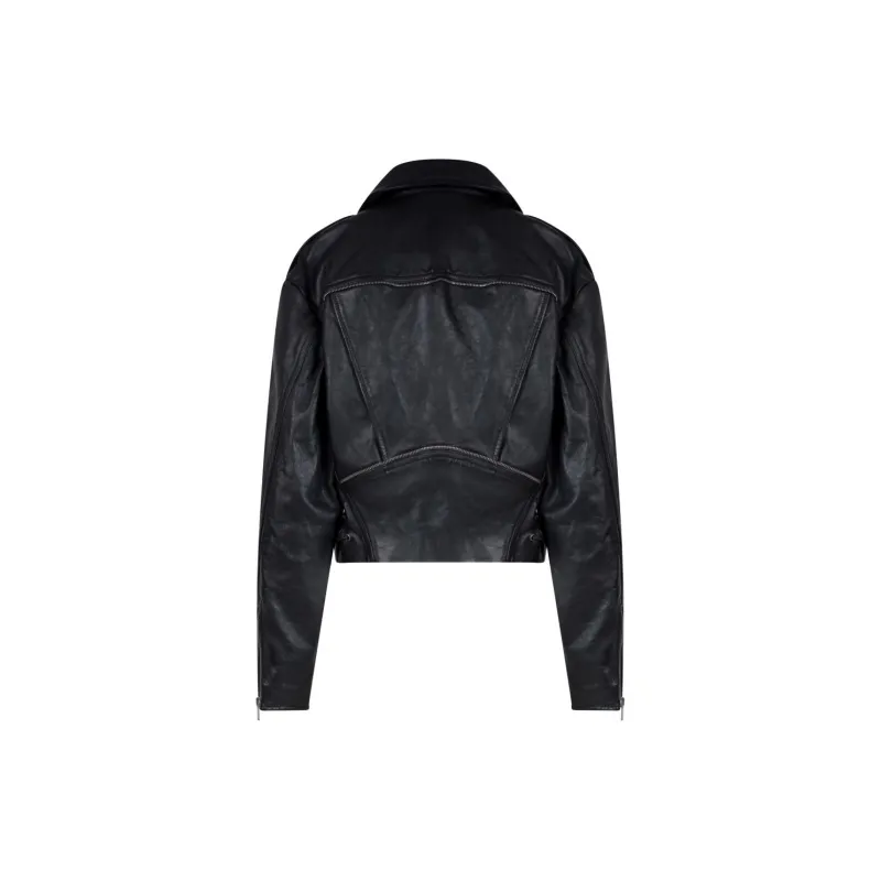 SAINT LAURENT Leather Jackets Women's Black-2