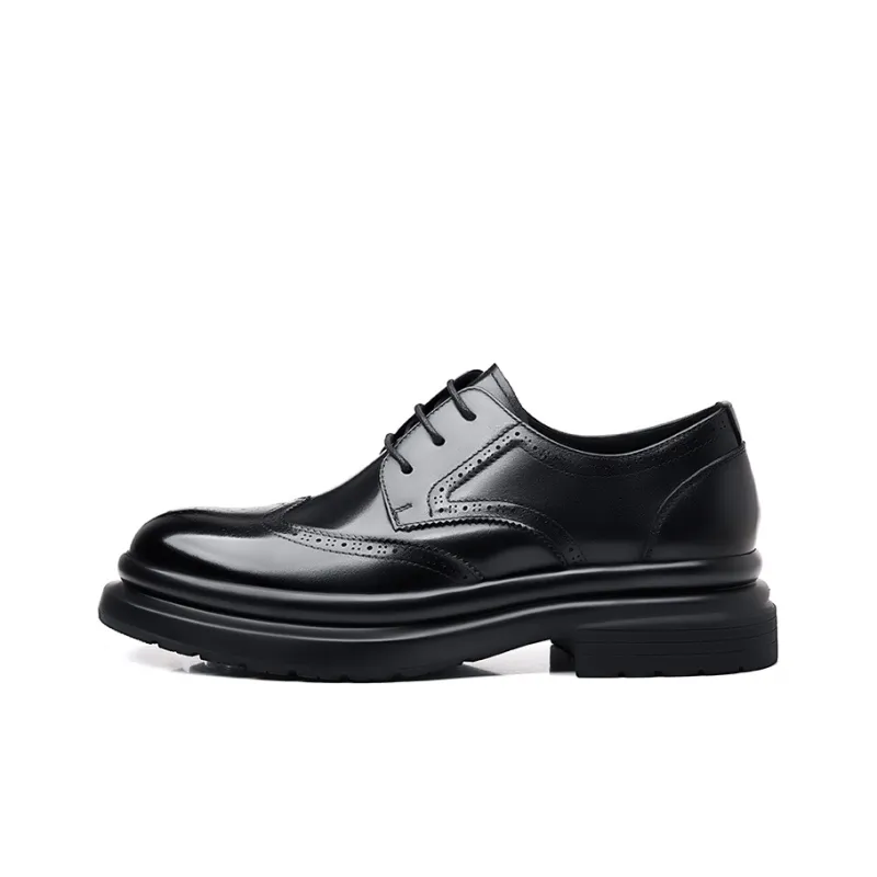 YEDANI Dress Shoes Men Low Top Black/Brown-0