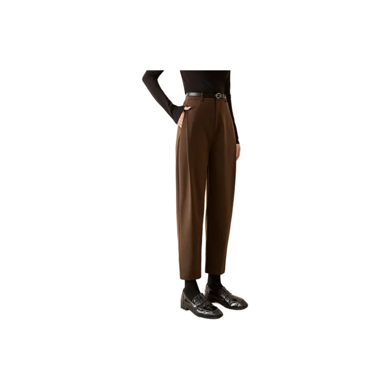 Mo Han Yi Mei Suit Trouser Women's Dark Coffee-1