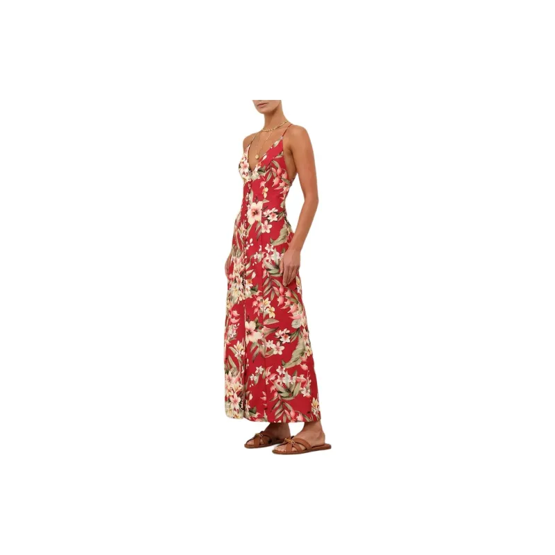 Zimmermann Slip Dress Women's Red-6