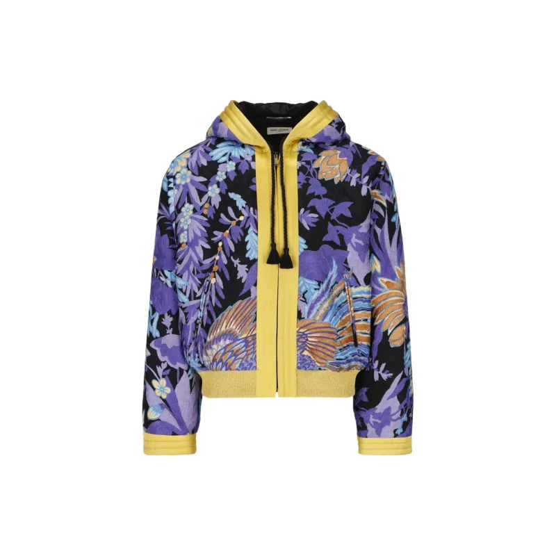 SAINT LAURENT Kimono Long-Sleeved Teddy Jacket-2
