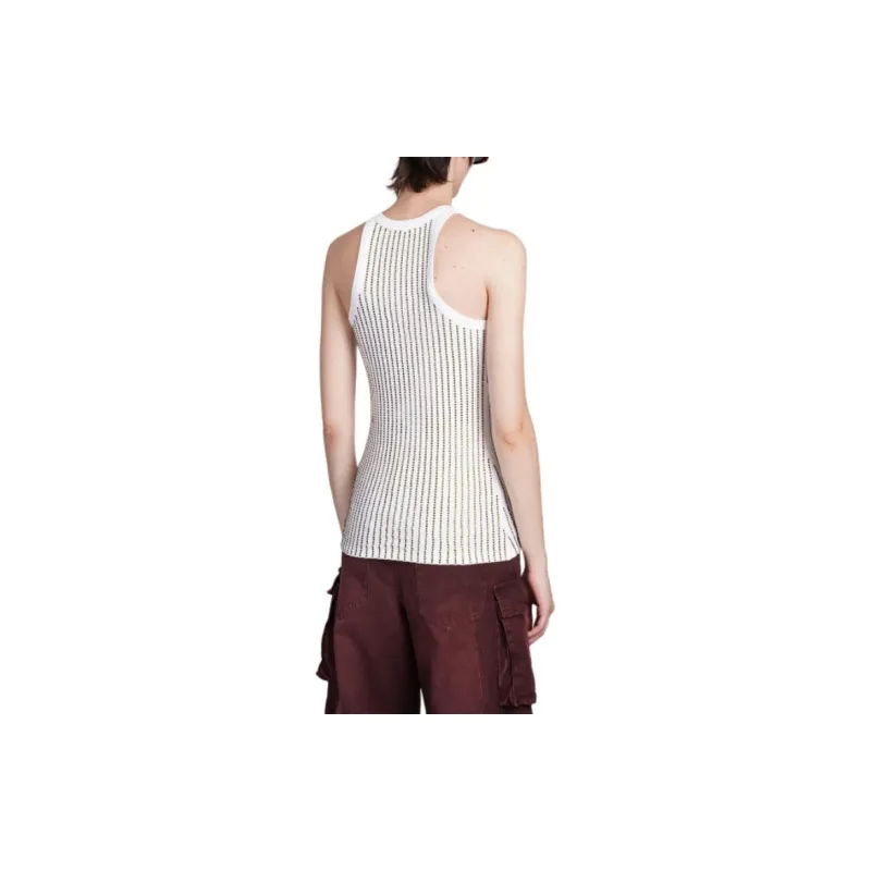 The Attico Crystal embellished Tank Top-2