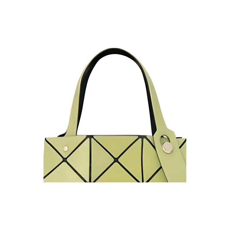 ISSEY MIYAKE PVC Tote Bag Shopping Bag Handbag Small Size Women's Green Jasmine-2