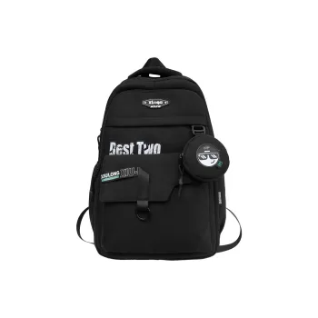 Travel Nylon Backpack Unisex _Nsec Black/Dark Gray/Light Gray/Dark Blue