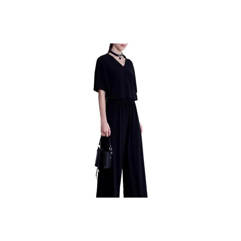 BESIONIA SS23 Casual Pants Women's Black-4
