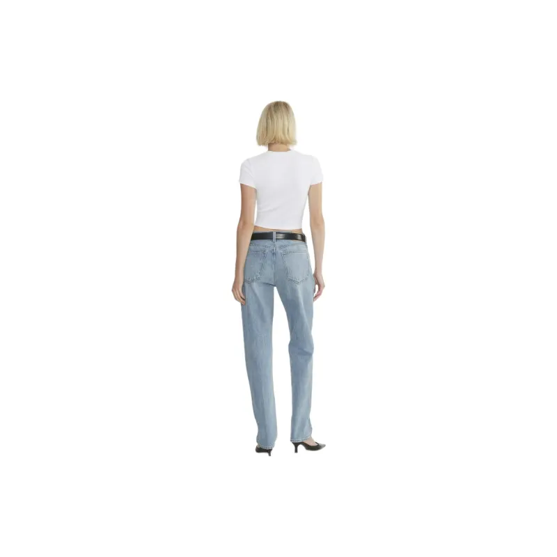 ARITZIA Denim Forum The '90s Classic Mid-Rise Relaxed Jean Jeans Women's Blue Taboo/Forbidden Blue-2
