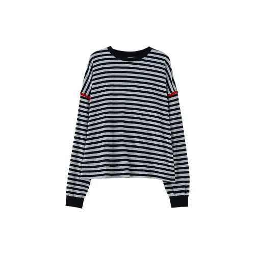 SOON FLOWER Knitwear Women's Black/White Stripes